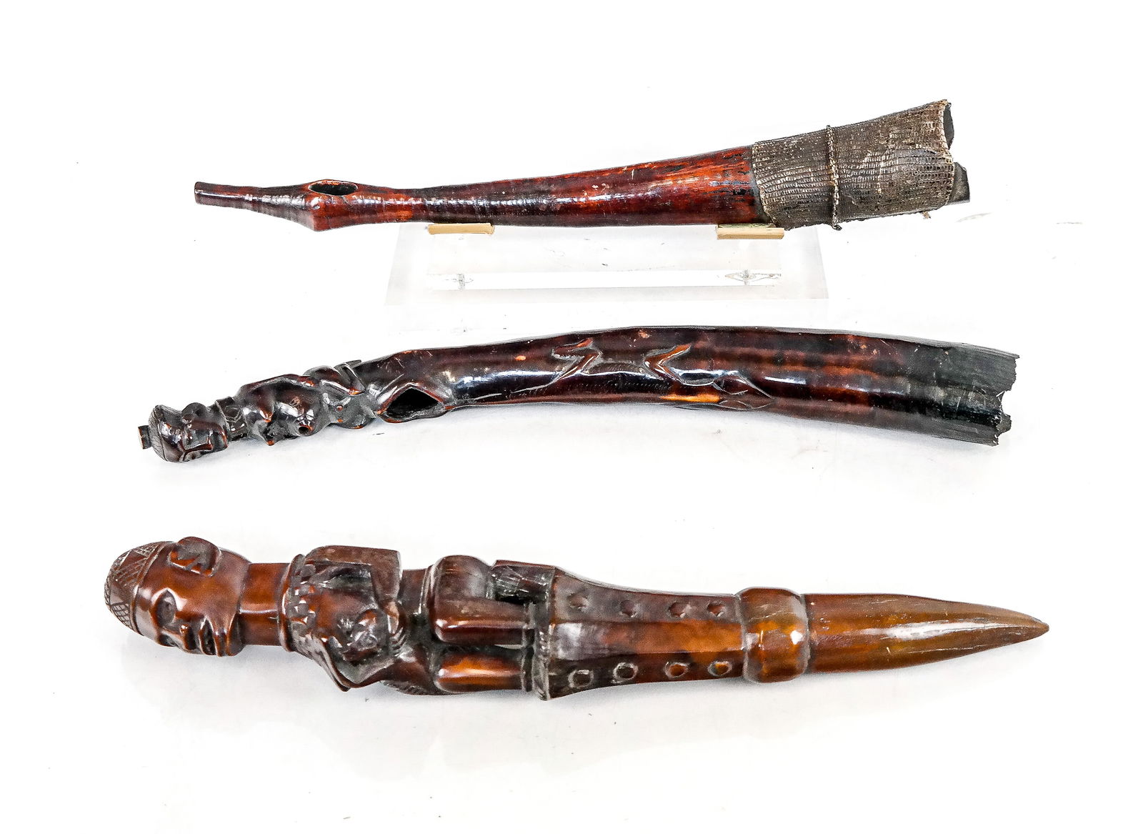 Group of 3 Hand-Carved African Articles (1 of 19)
