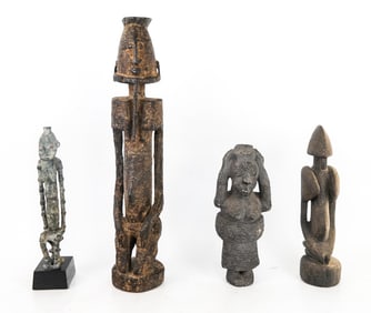 Group of 4 Dogon African Figural Sculptures