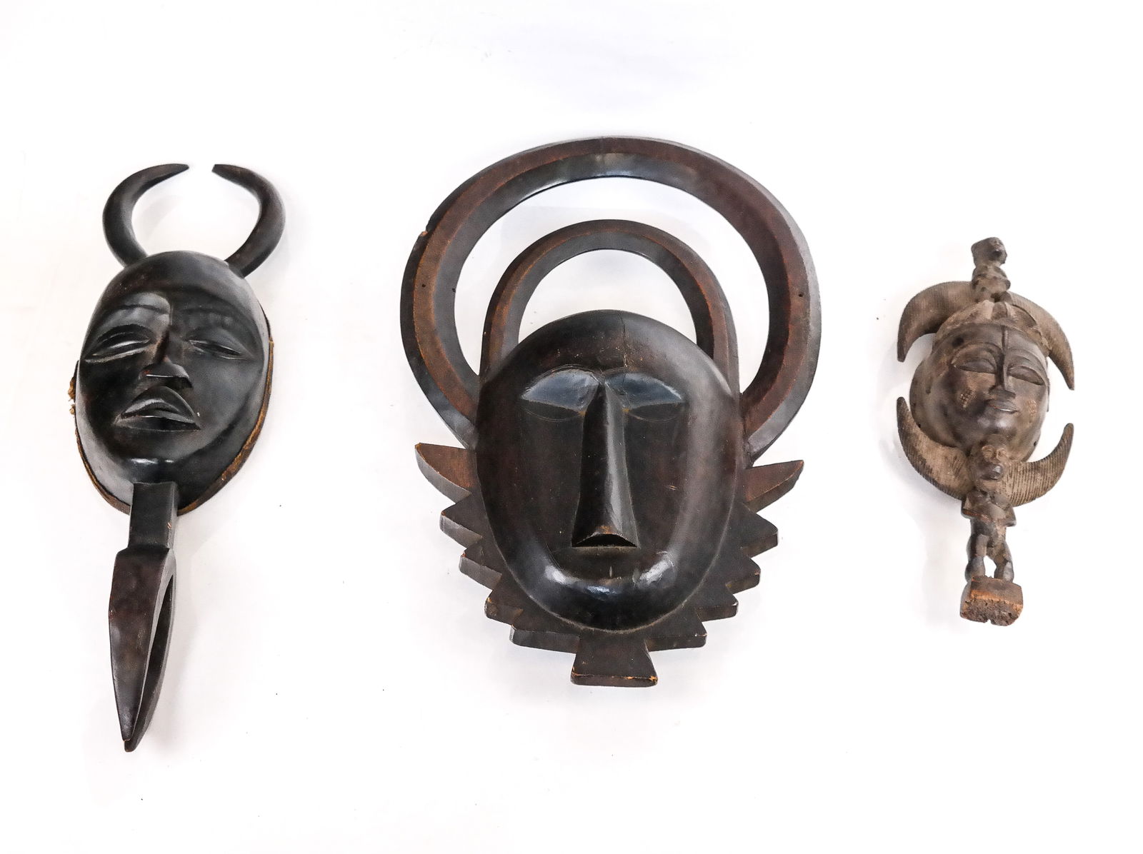 Group of 3 African Ceremonial Masks (1 of 15)