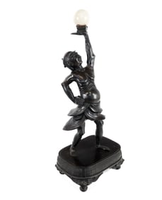 19th C. Japanese Cast Bronze Spiritual Sculpture