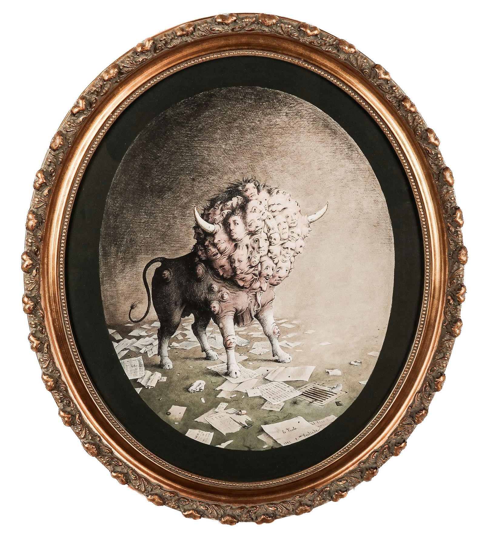 Claude VERLINDE "La Foule" Aquatint on Paper (1 of 9)