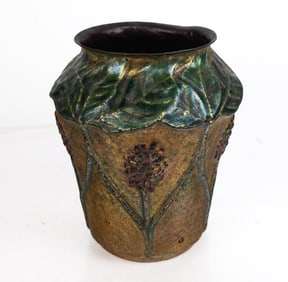 Tiffany Studios Copper and Enamel Vase