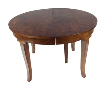 Biedermeier Round Extendable Dining Table