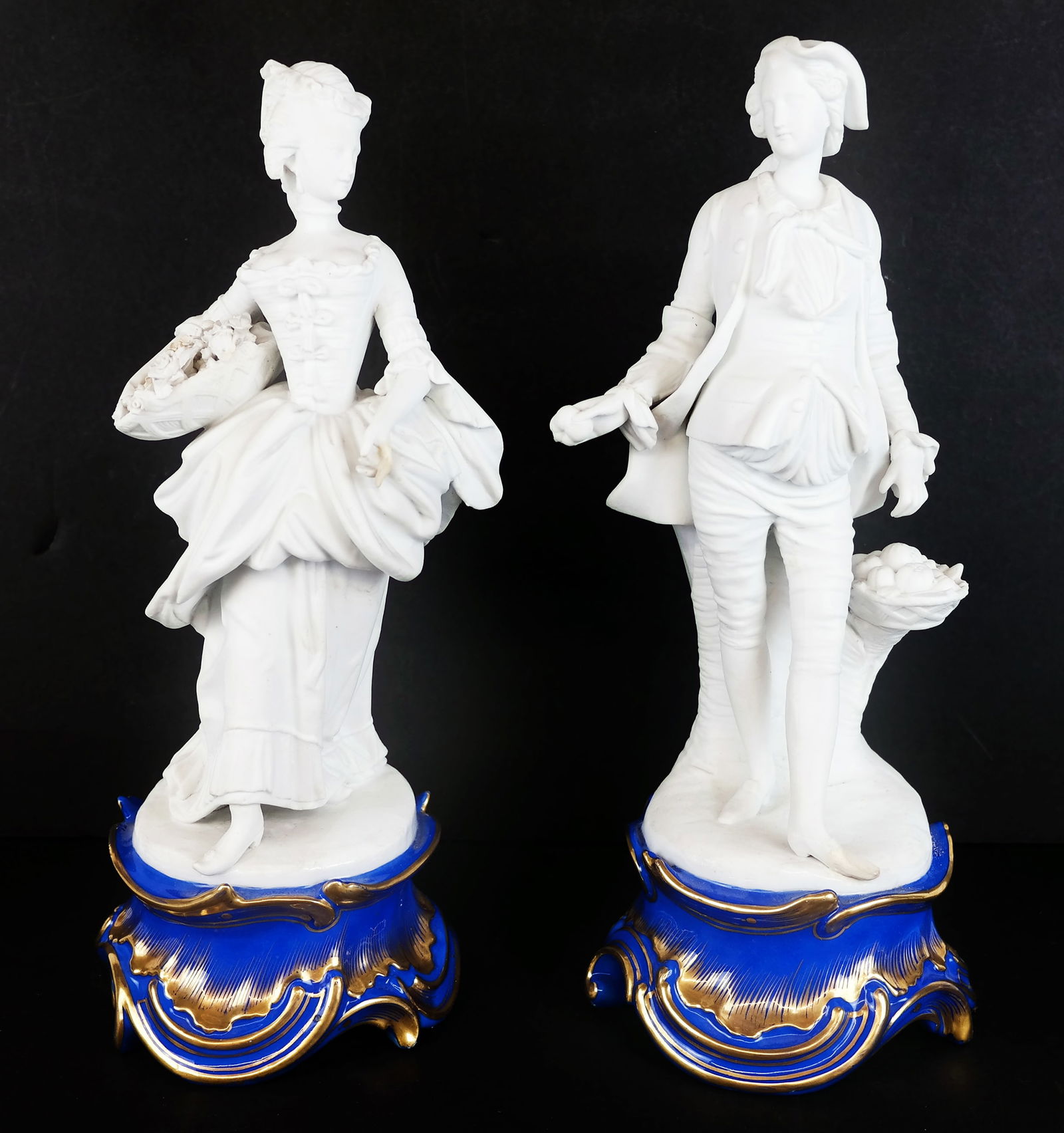 French Porcelain Pair of Bisque Figures (1 of 8)