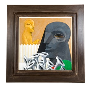 Horst Antes "Gardner" Acrylic on Paper