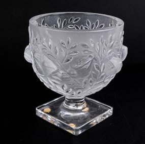 Lalique "Elisabeth" Frosted Crystal Vase