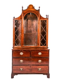 Regency Mahogany Breakfront