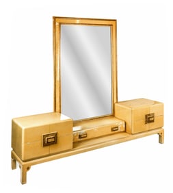 James Mont Hollywood Recency Chest and Mirror