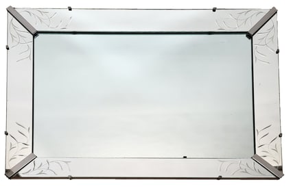 Venetian Etched Glass Mirror