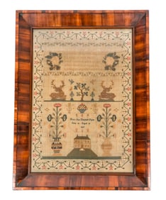 American Folk Art Needlework Sampler