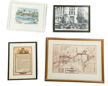 Collection of 4 Framed Works