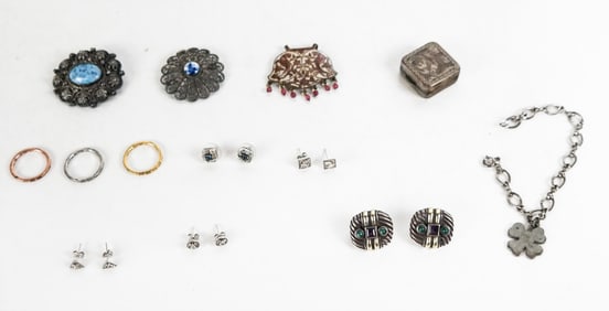Group of Silver and Metal Items
