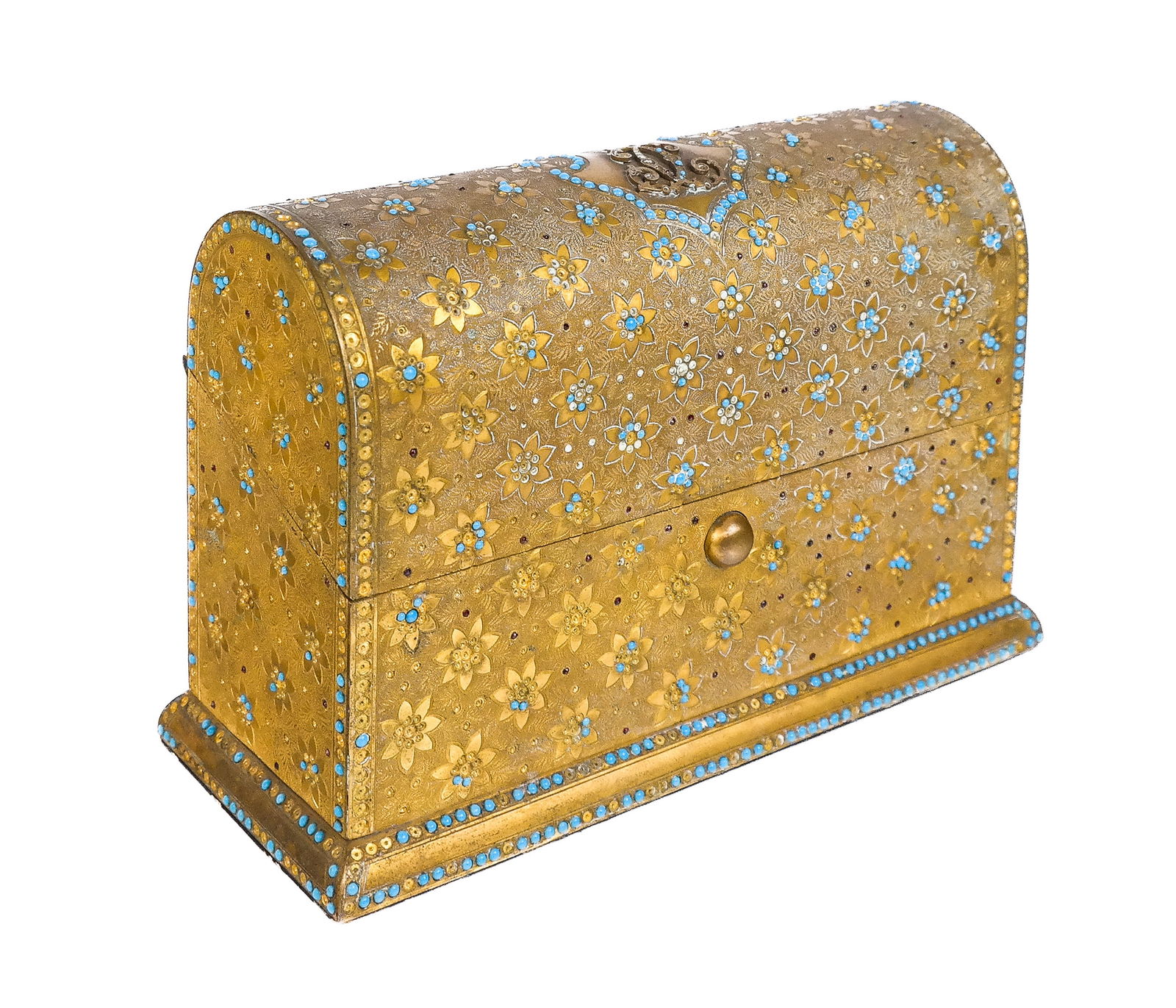 Bronze Dore and Gem Set Spirit Case (1 of 11)