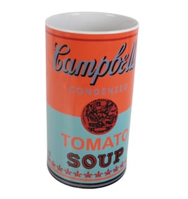 After Warhol Rosenthal Studio Line Campbells Vase
