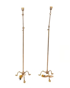 Pair of Queen Anne Floor Lamps