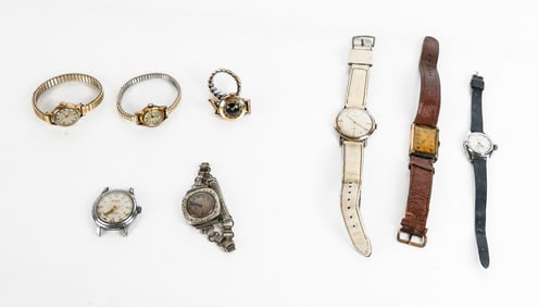 Group of Assorted Wristwatches and Fragments, 8