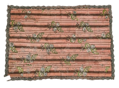 Louis XVI Floral and Metallic Embroidered Lampas