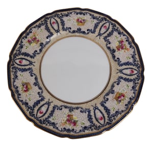 Royal Doulton Floral and Gilt Decorated Plates, 12