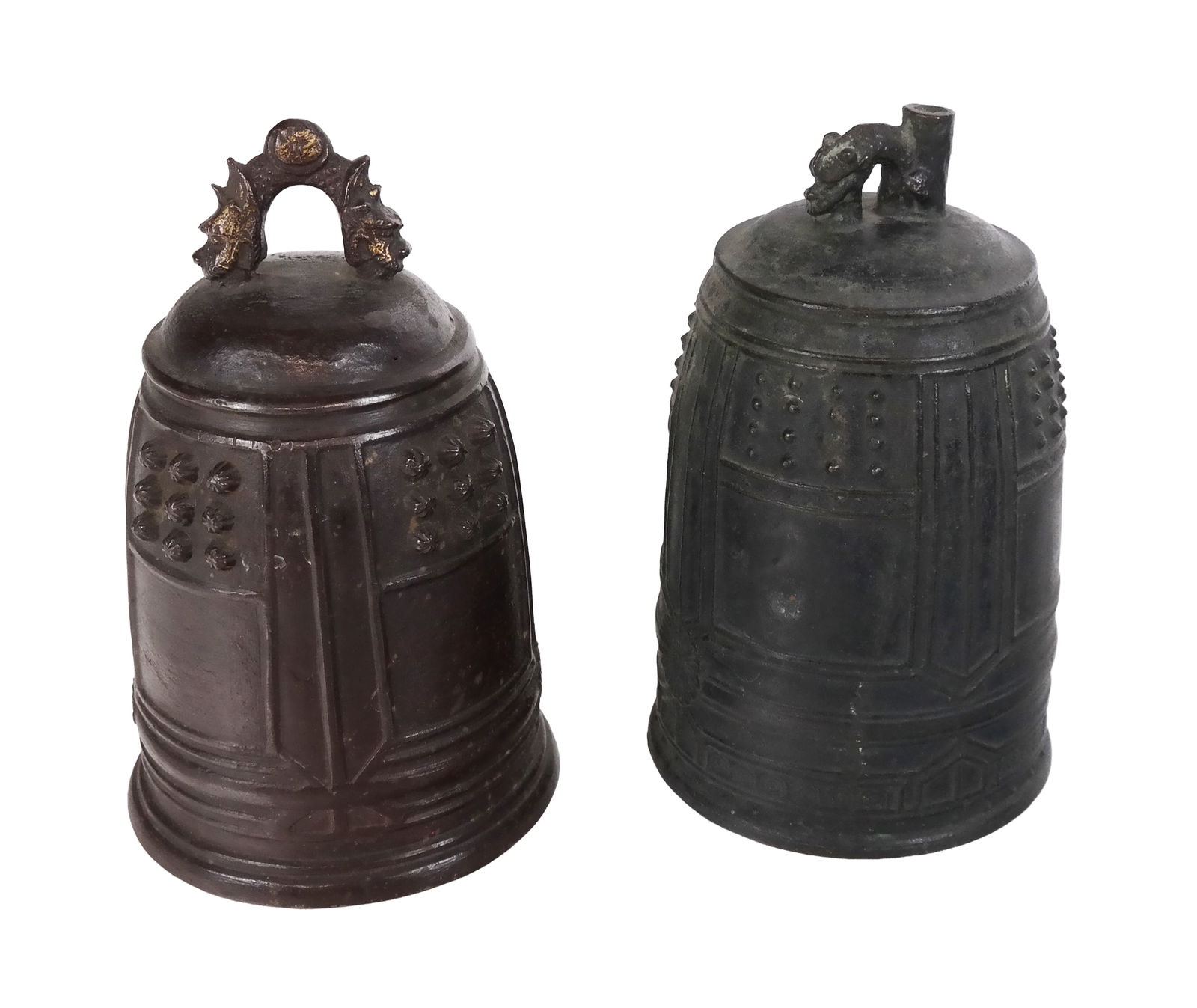Chinese Two Archaistic Bronze Bells (1 of 6)