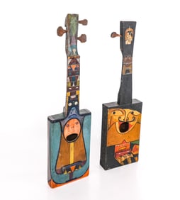 Wm. Riley American Folk Art Cigar Box Ukuleles, 2