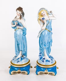 Gibus & Redon Two Porcelain Figurines