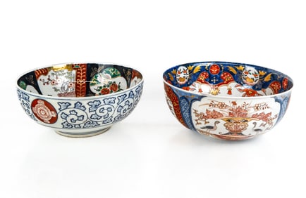 Japanese Two Imari Center Bowls