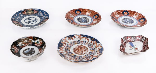 Japanese Six Imari Dishes