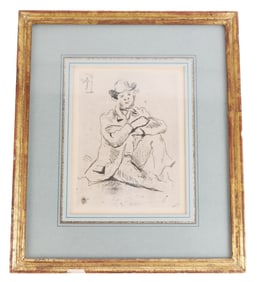 Paul Cezanne "Guillaumin..." Etching on Paper