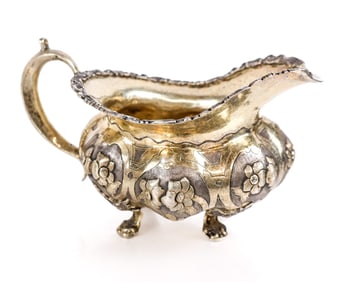 Russian Silver Repousse Creamer