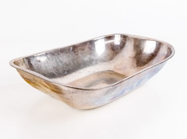 German Silver .830 Quality Rectangular Bowl