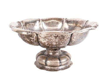 German Silver .800 Quality Center Compote