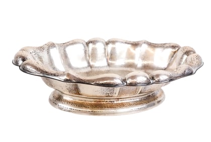 German Silver .830 Quality Shallow Bowl