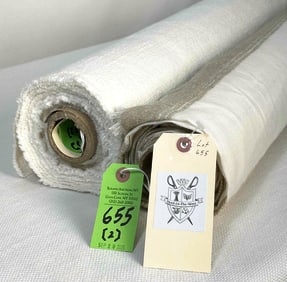 Etamine Stripe And Slubby Belgium Linen Fabric