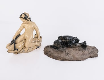 Two Ceramic Figural Sculptures