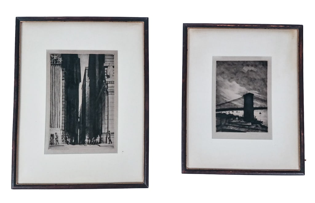 Peter MARCUS: 2 New York Scenes - Etching (1 of 15)