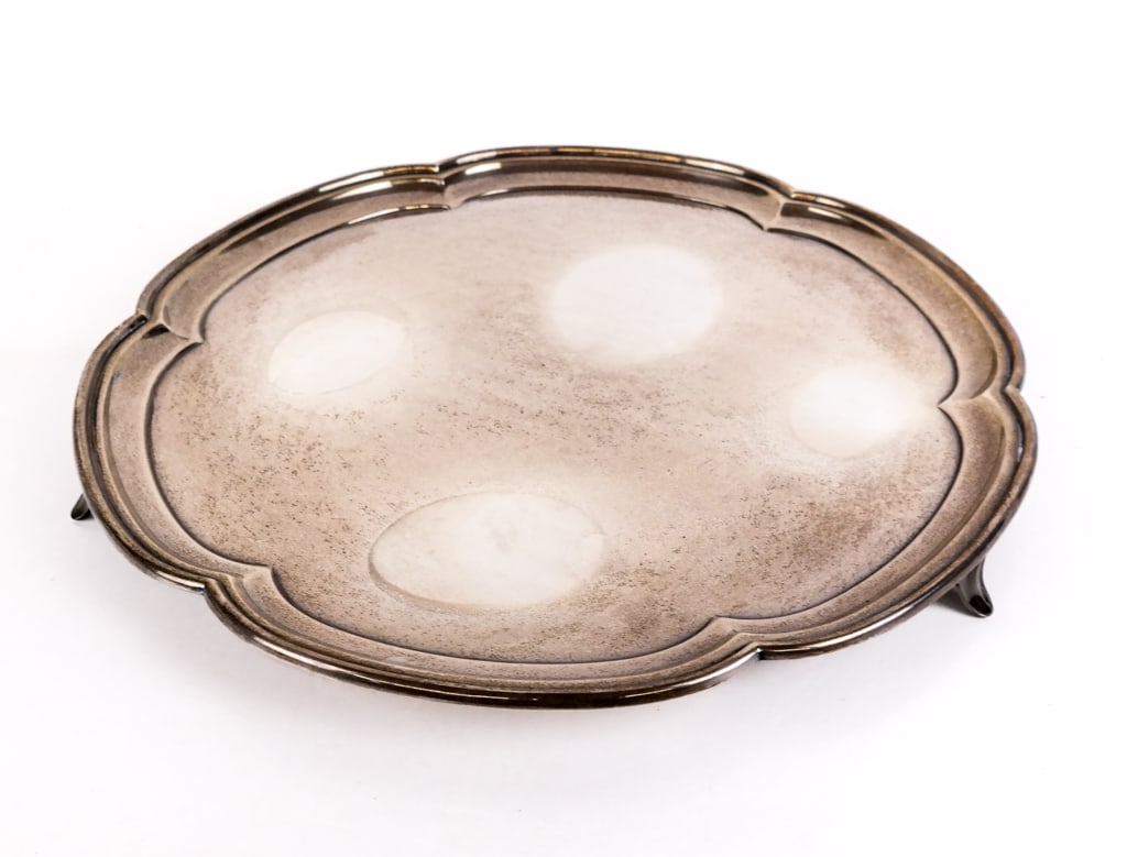 English Silver Footed Salver (1 of 8)