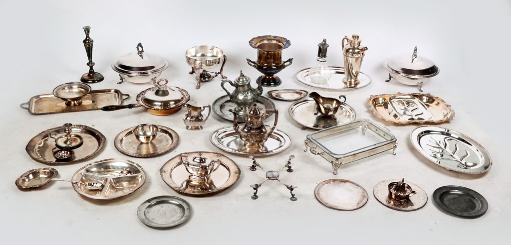 Gorham & Et Al Group of Silver Plate and Pewter, 2 (1 of 16)