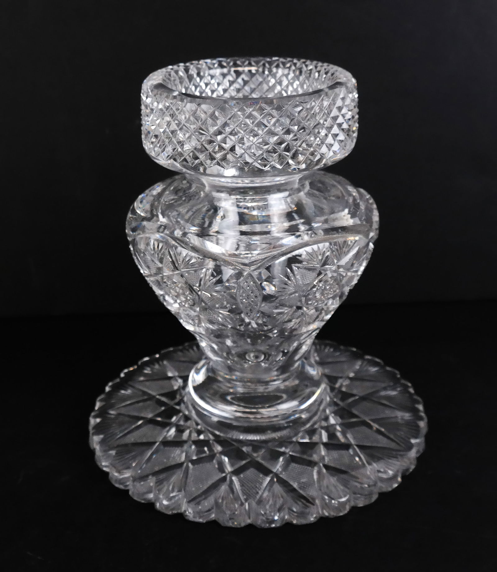 Cut Crystal Center Piece / Vase (1 of 8)