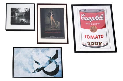 Group of 4 Framed Art Posters