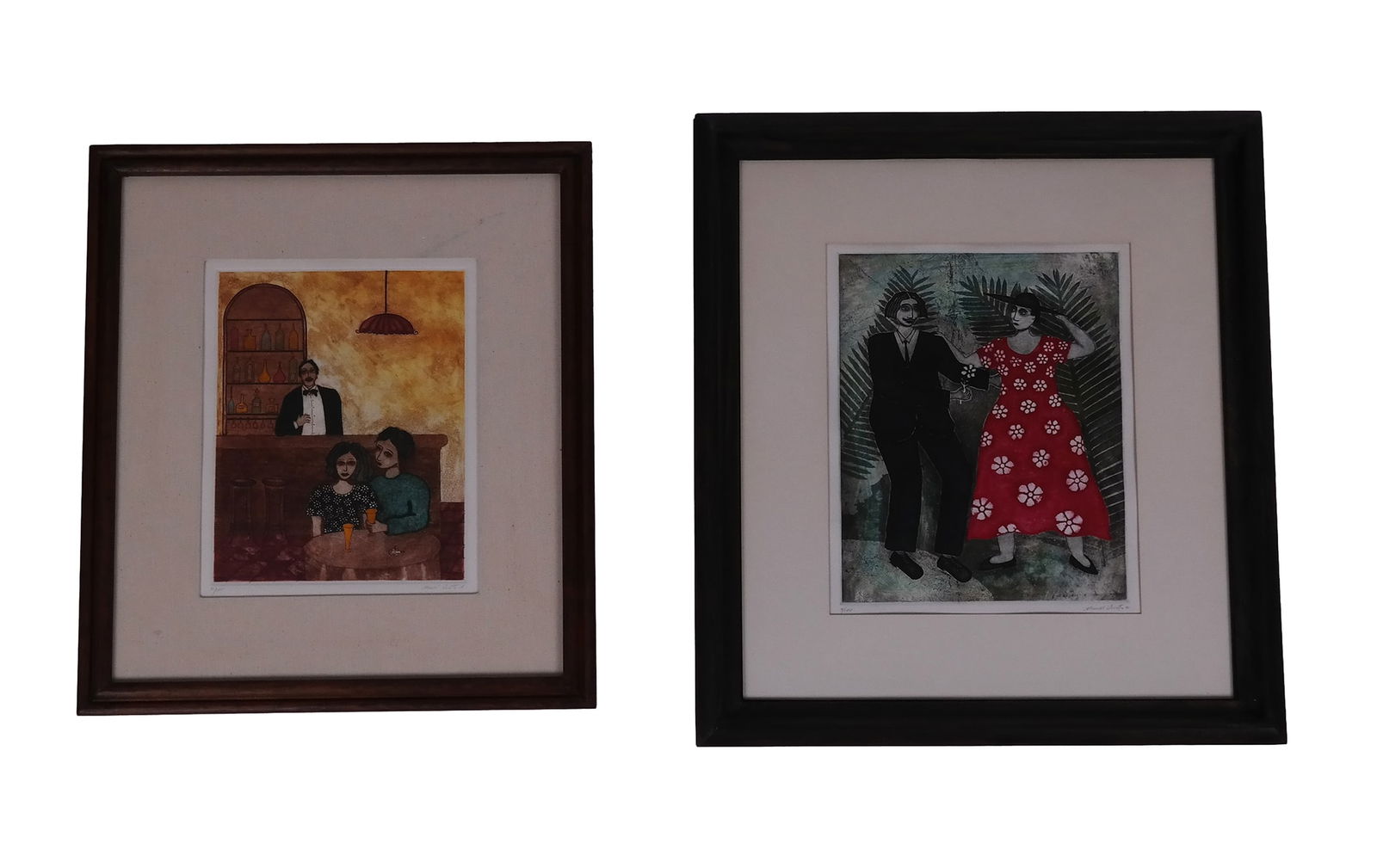 Manuel Urrutia Two Aquatints (1 of 16)