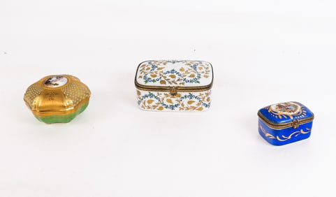 Coalport, Le Tallec and Other Porcelain Boxes, 3