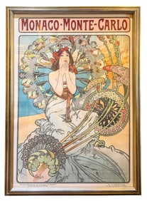 Alphonse MUCHA Art Nouveau Railroad Poster