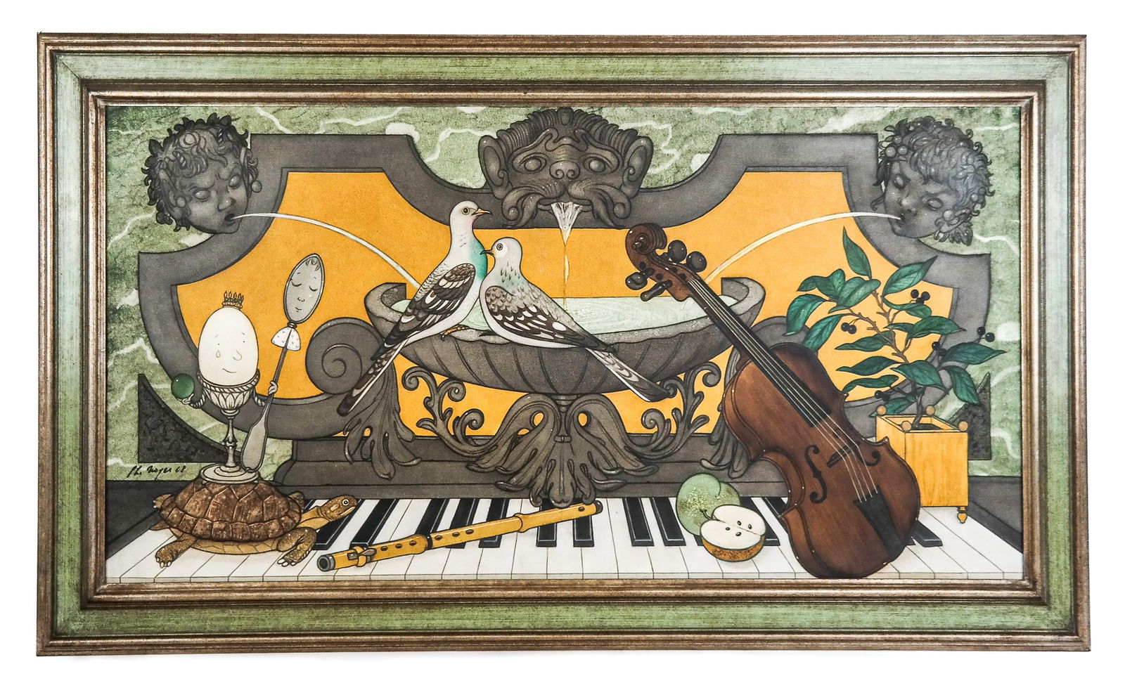 Philippe Henri NOYER "La Fontaine Magique" O/C (1 of 11)