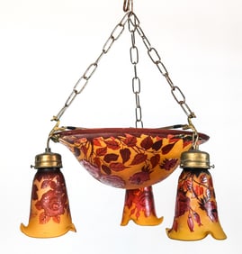 Cameo Glass Chandelier
