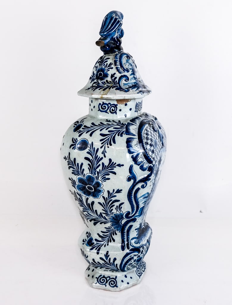 Antique Delft Covered Urn (1 of 11)