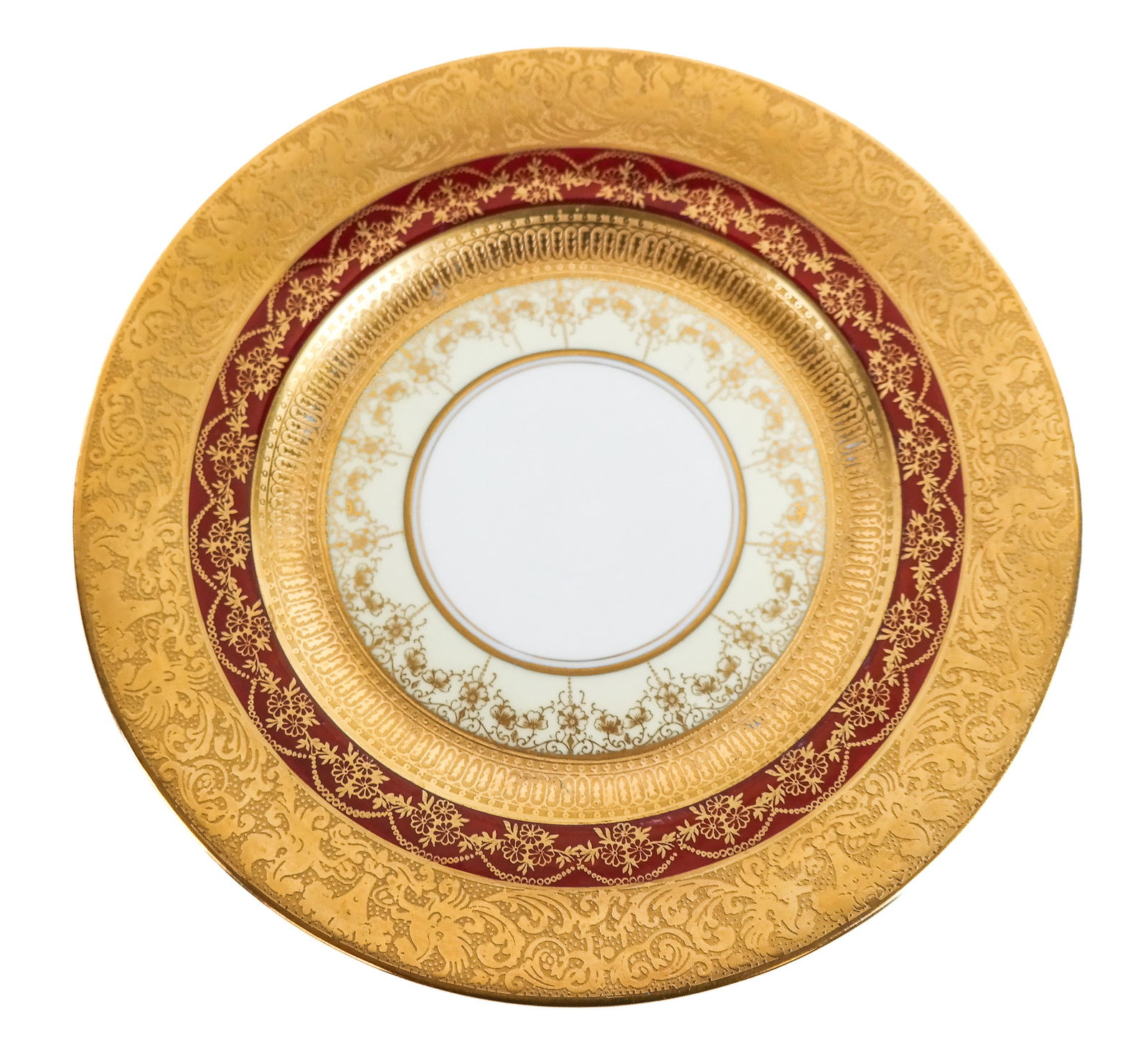 Limoges Gilt Decorated Service Plates, 12 (1 of 15)