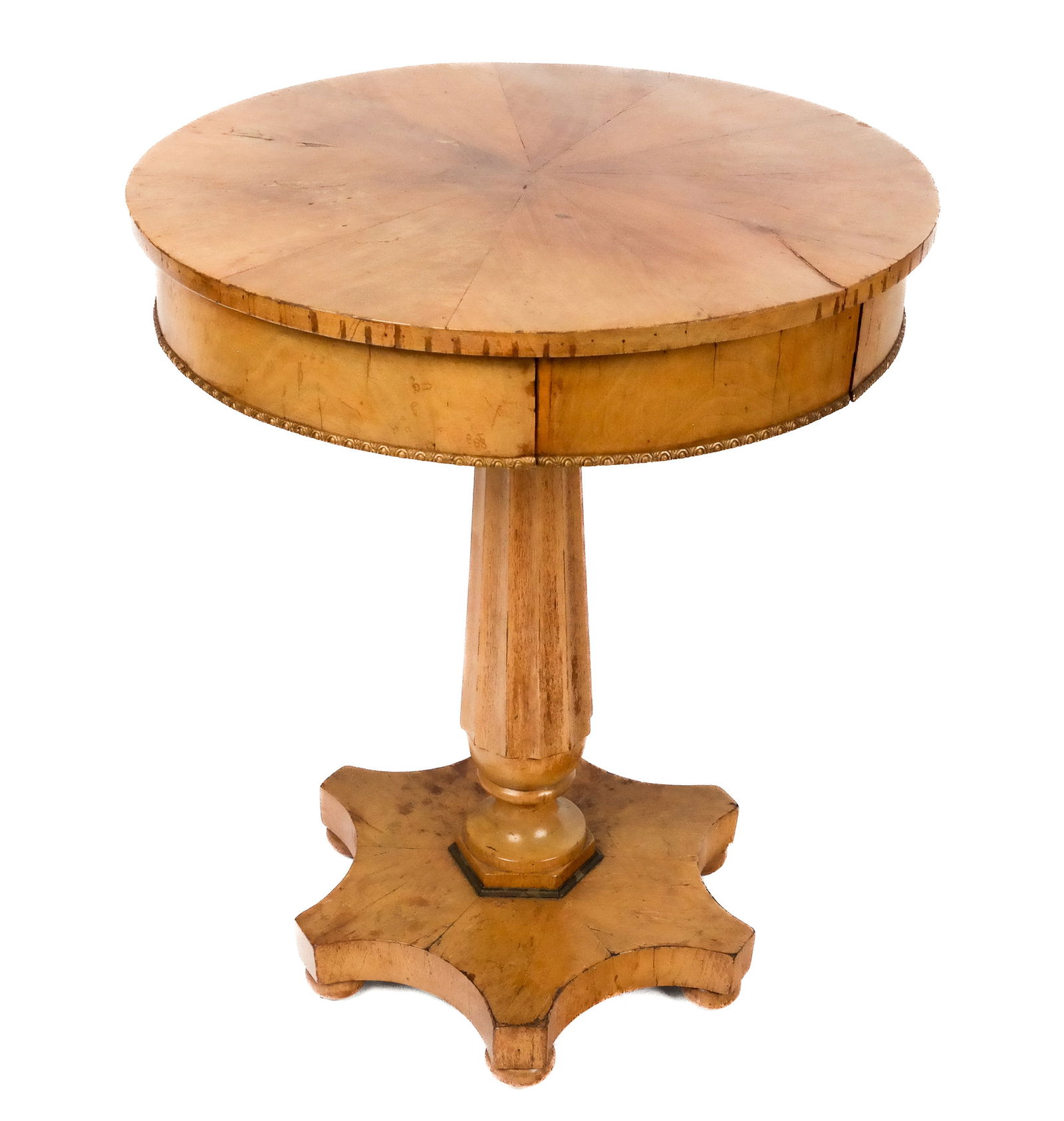 Biedermeier Side or Pedestal Table (1 of 16)
