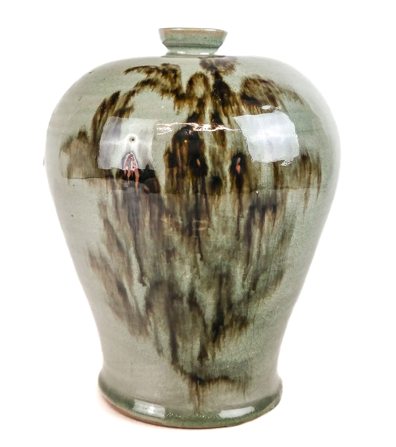 Chinese Celedon Meiping Vase (1 of 7)