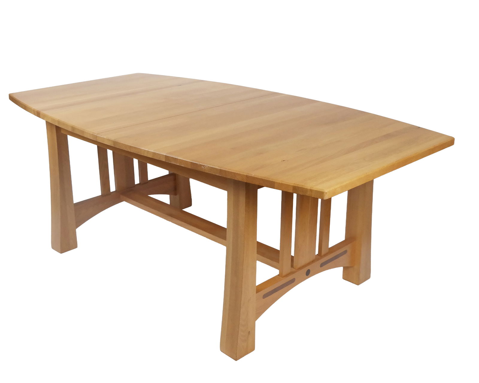 MacIntosh Inspired Oak Trestle Dining Table (1 of 16)