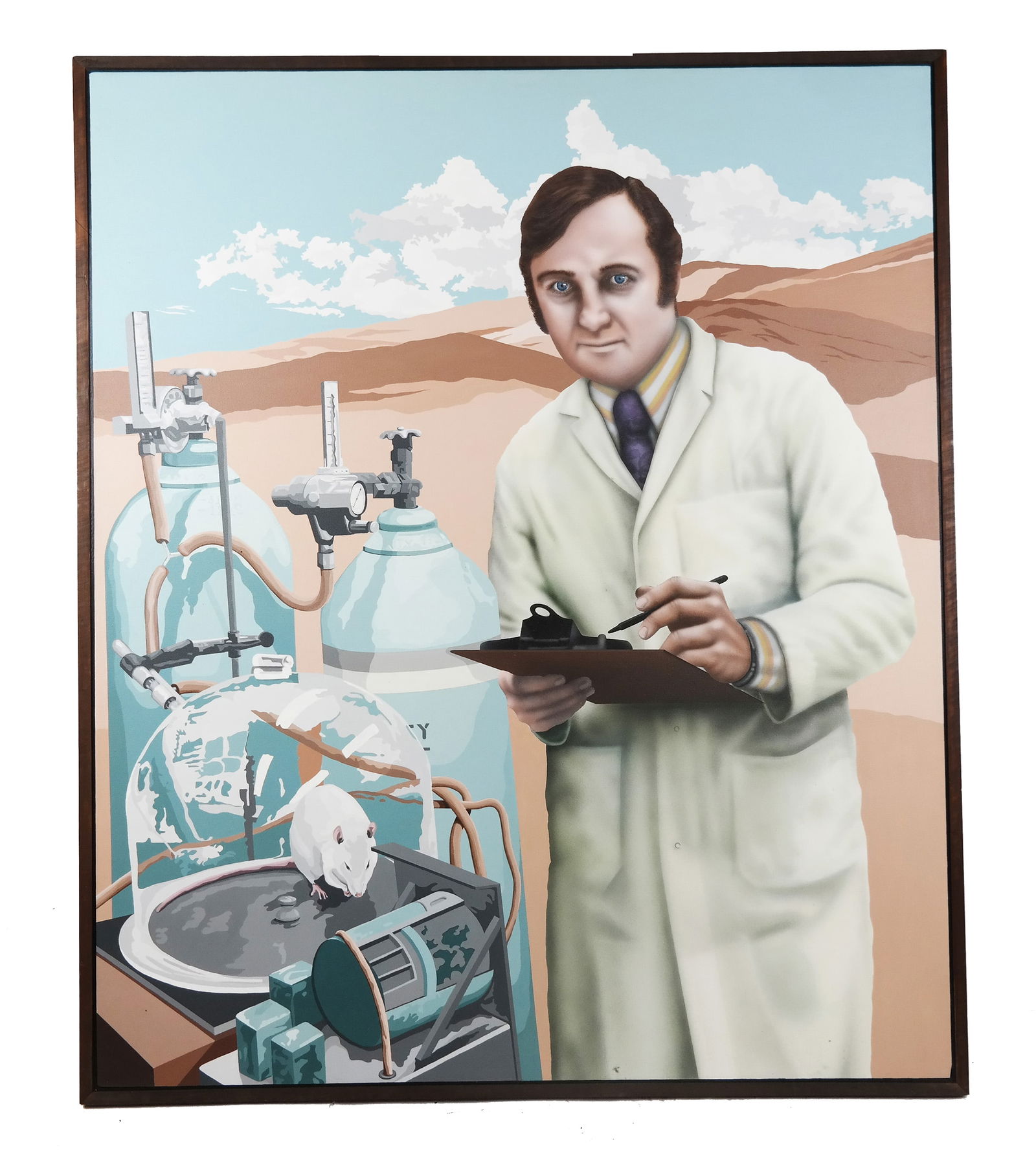 Robert ANDERSON Desert Scientist, Acrylic Painting (1 of 12)